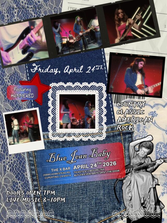 🎸 LIVE MUSIC NIGHT at The X-Bar 🎸

Step into a night of Country, Classic & American Rock with Blue Jean Baby 🤠🔥

📅 Friday, April 24

🕖 Doors Open: 7PM

🎶 Live Music: 8–10PM

📍 The X-Bar @ Homestead Bowl (Cupertino)

Featuring Hammered bringing the energy ⚡️

Grab your crew, hit the lanes, and keep the night going with live music, drinks, and good vibes all night long 🍻

🎟️ Get your tickets now:
https://www.eventbrite.com/e/blue-jean-baby-tickets-1986844897573?aff=oddtdtcreator

#LiveMusic #CupertinoEvents #SouthBayNights #RockAndCountry #TheXBar HomesteadBowl