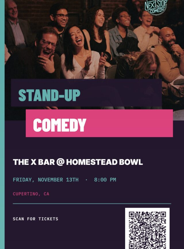 Get ready for a night of great comedy, cold drinks, and nonstop laughter!

🎉 Join us November 13th at The X Bar in Cupertino!

Grab your friends, sip on your favorite drinks, and get ready to laugh the night away!

🍹 Good Drinks
😂 Great Comedy
🎉 Amazing Vibes

📍 The X Bar | Cupertino, CA
📅 November 13th

Don't miss out on the fun! See you there! 🎤🔥

#TheXBar #CupertinoComedy #ComedyNight #LiveComedy #CupertinoEvents #SouthBayNightlife #LaughOutLoud